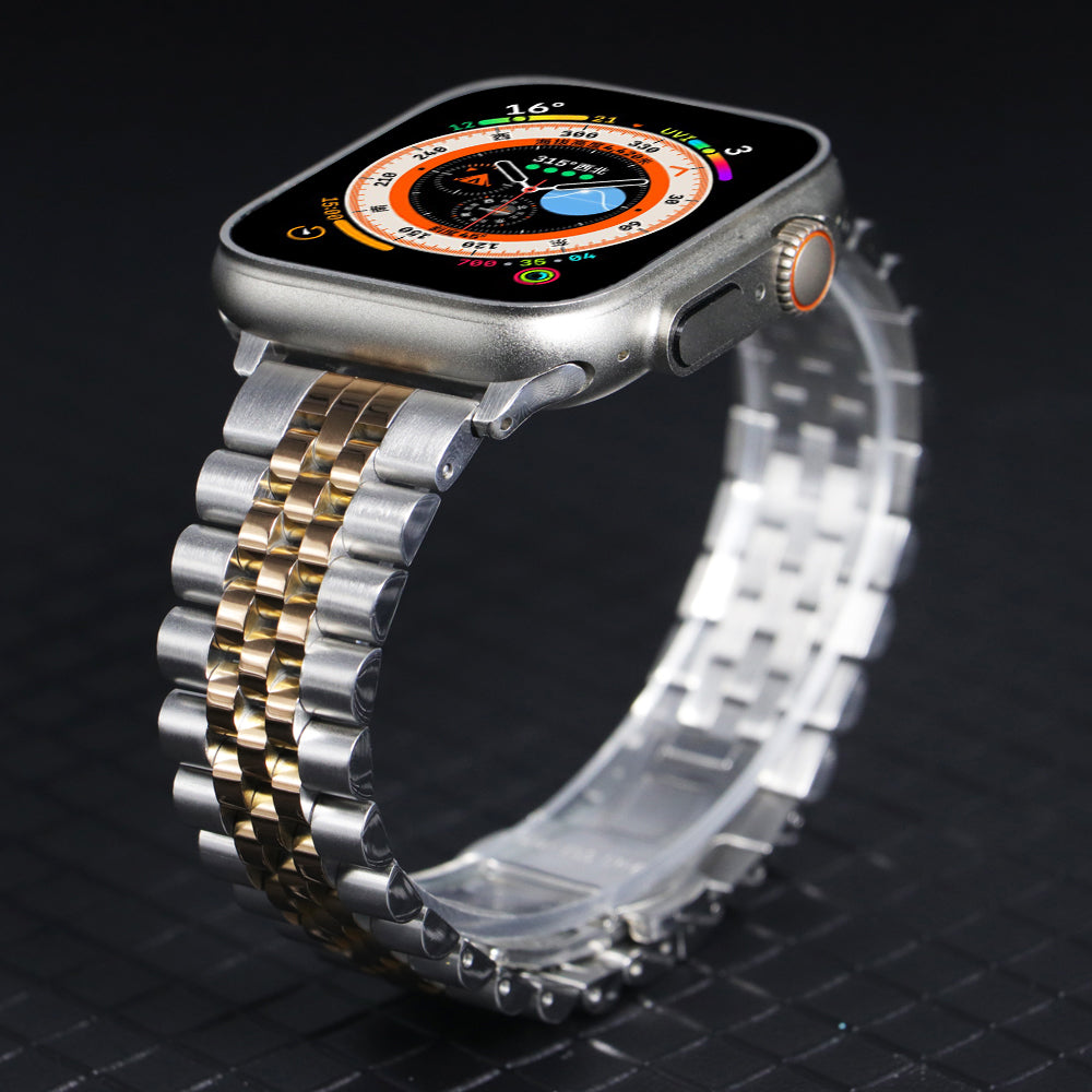 Correa de acero Starlight para Apple Watch, pulsera de Metal Ultra de 49mm,45/44/42MM