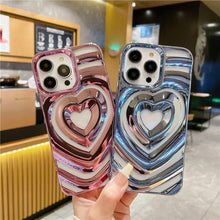 Cargar imagen en el visor de la galería, Covers para Iphone 13 Pro Max Chapada con corazones de amor con huecos para Mujer
