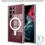 s24 Ultra Grueso Transparente [Círculo Magnético] Híbrido a prueba de golpes - Transparente - Samsung Galaxy s24 Ultra / Clear