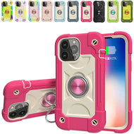 Covers protector a prueba de golpes para iPhone 12/12 Pro con anilla trasera PC