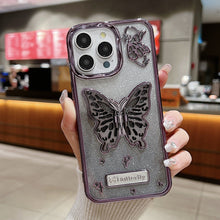 Cargar imagen en el visor de la galería, Covers protector para iPhone 13 Pro Max con Mariposa de soporte de brillo
