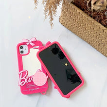 Cargar imagen en el visor de la galería, Cover para iPhone con espejo de amor para mujer en 3 D, funda protectora de moda para Iphone 13 Pro Max
