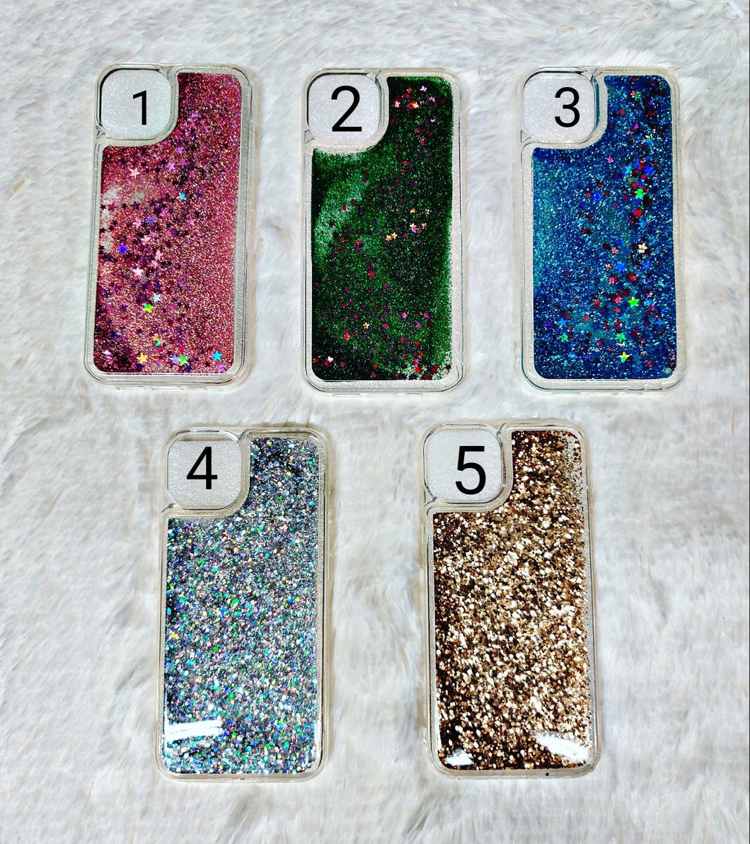 Cover de teléfono con estrellas y arena movediza para iPhone, carcasa transparente de TPU suave para iPhone 12/12 PRO