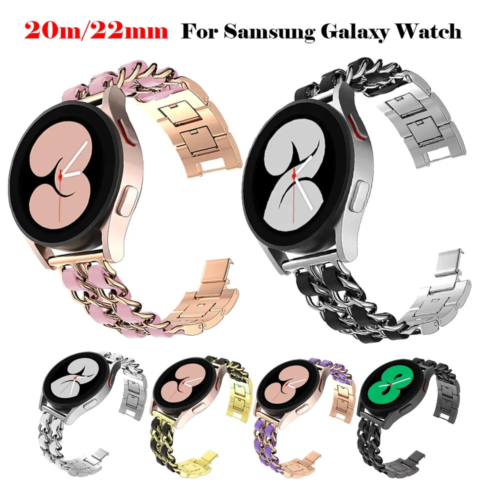 Correa de reloj de 20/22mm para Samsung galaxy Watch 5/4, 40mm/Classic  46mm/Gear