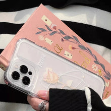 Cargar imagen en el visor de la galería, 2 en 1 Acrílico Cover para iPhone con diseño de flor 13
