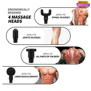Pistola de masaje muscular eléctrico, pantalla LCD masajeador de Fascia muscular profunda, terapia de tejido, alivio del dolor muscular, moldeador corporal