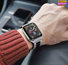 Cargar imagen en el visor de la galería, Correa de acero inoxidable para Apple watch y Smartwatch Series 9, 8, 7 ,6 ,SE 5, 4 ,3 2 1
