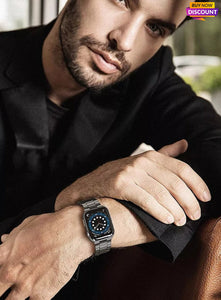 Correa de acero inoxidable para Apple watch y Smartwatch Series 9, 8, 7 ,6 ,SE 5, 4 ,3 2 1