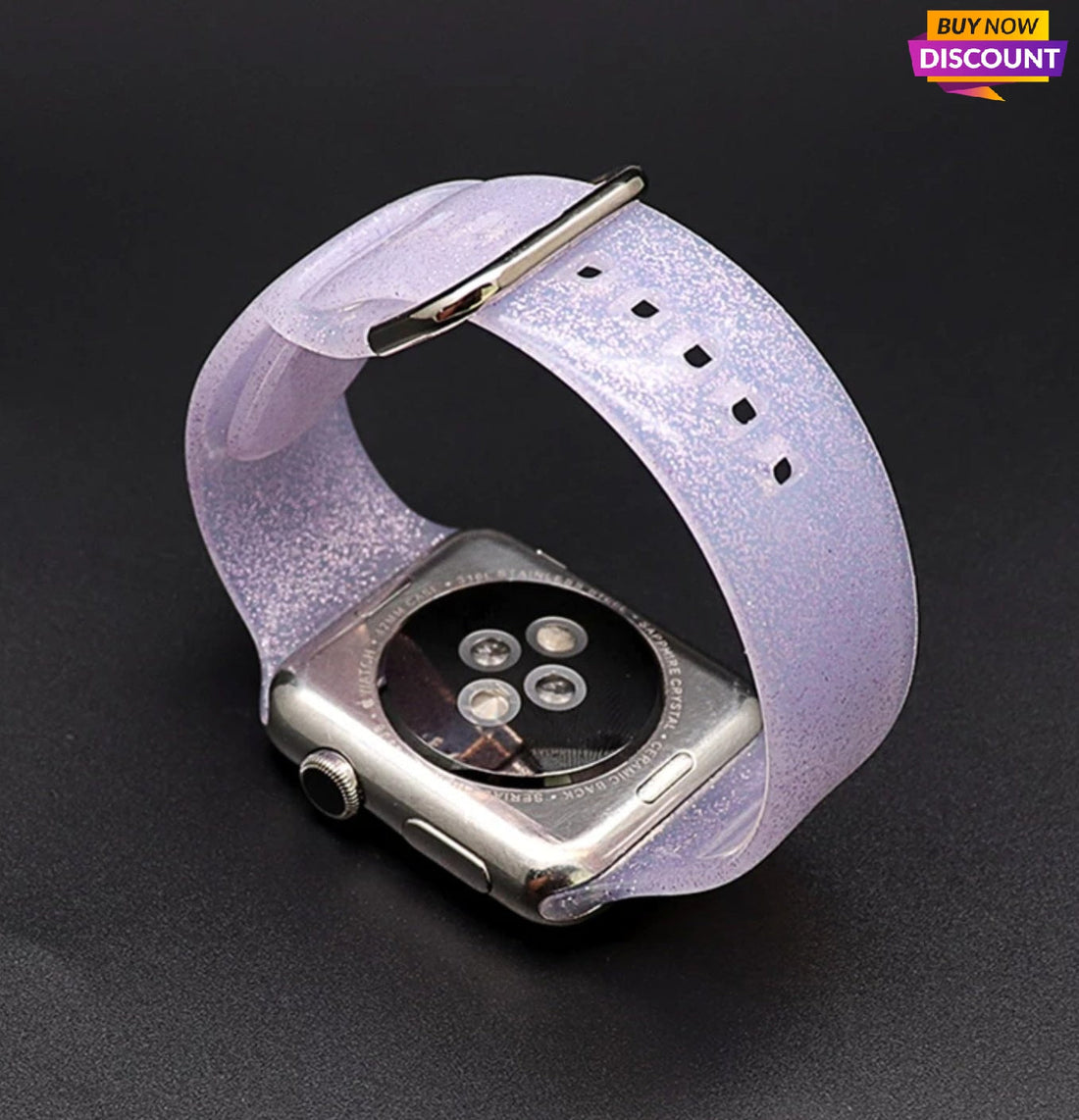 Correa para  Apple watch y Smartwatch Series 8 7 6 SE 5 4 3 2 1 Color translúcido