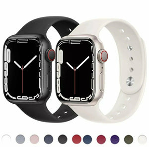Correas deportivas de silicona watch y Smartwatch Series 9 8,7 6 SE 5 4 3 2 1, Ultra 49MM