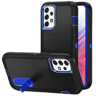 Para Samsung A53 5G PEAK 3in1 Híbrido más resistente con funda con soporte - Negro / Azul